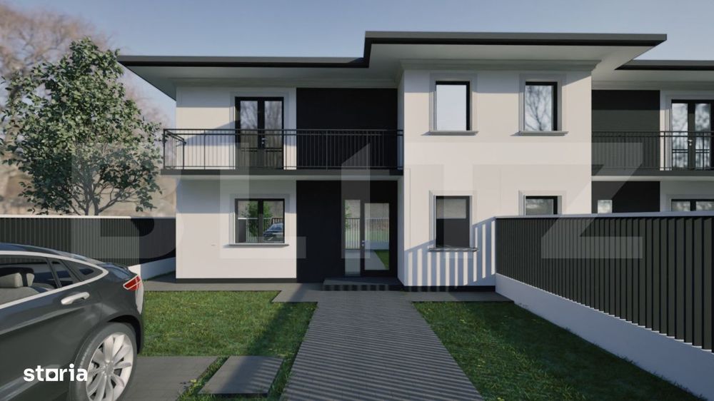Duplex modern  in Ipotesti – 105 mp utili, teren 2,5 ari
