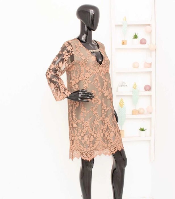 TWINSET Simona Barbieri оригинална дамска дантелена рокля L