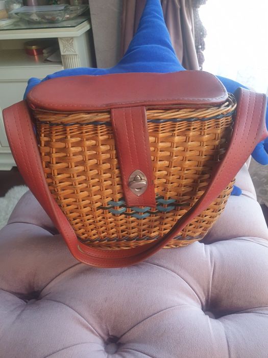 Плетения сумка ,ретро.