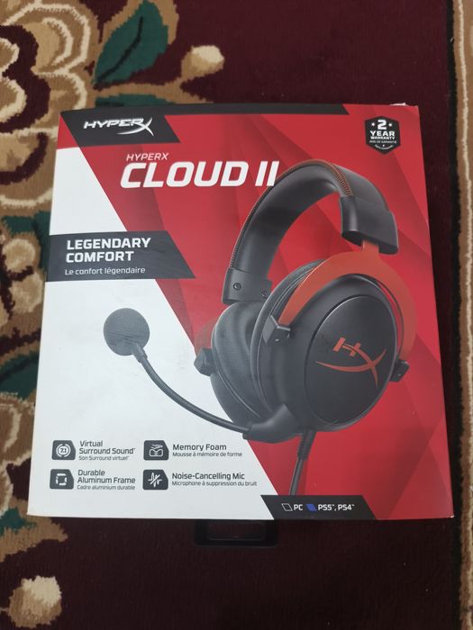 Игровая гарнитура HyperX Cloud II (Полный комплект + допы)