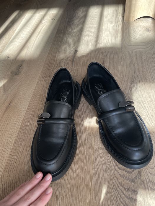 Женские лоферы натуральная кожа