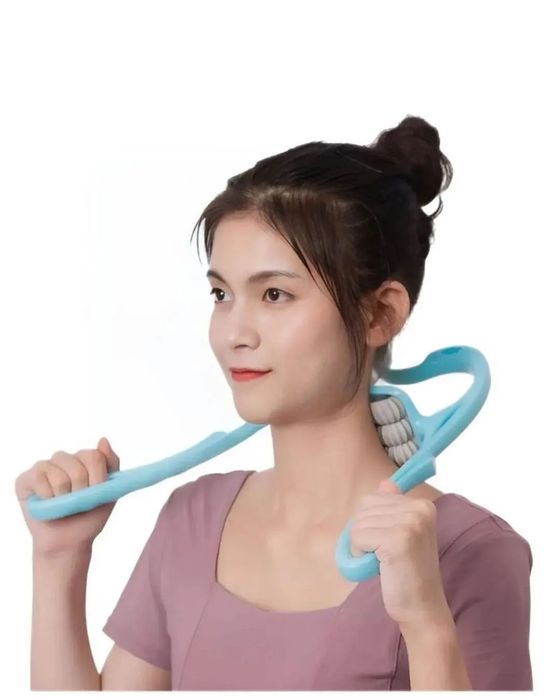 Ручной роликовая массажёр для шеи и спины