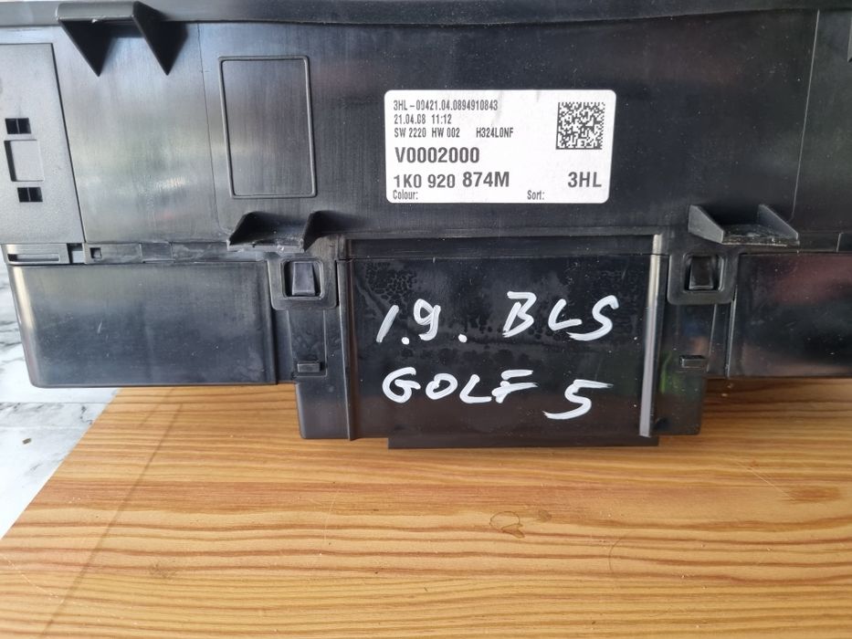 ceas de bord VW golf5 1.9 cod motor BLS