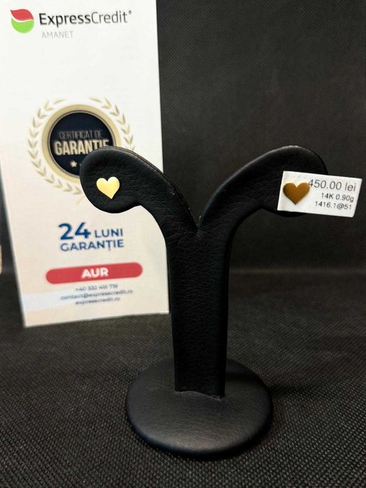 (AG51) Cercei aur 14k 0.90g b1416 - Garantie 2 ani!