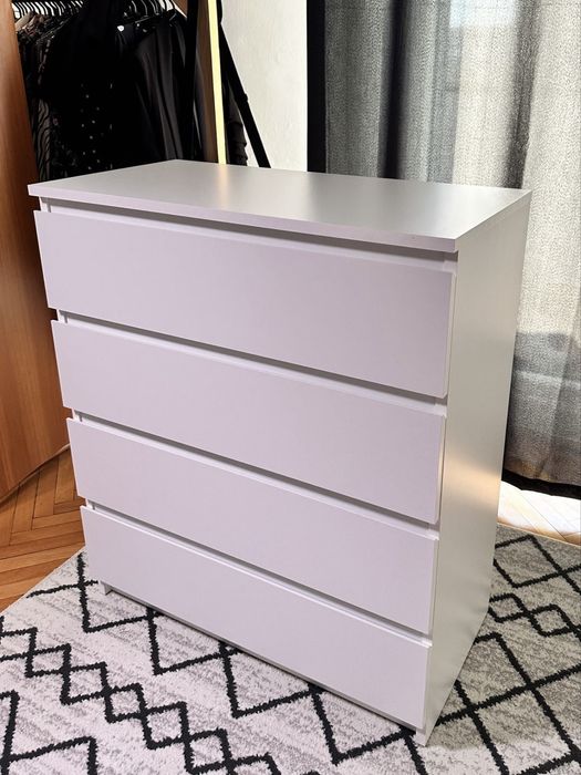 Comodă 4 sertare TANGE albă