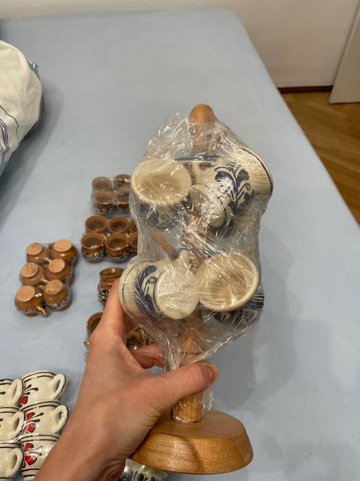 Căniță ceașcă de țuică tradițională, ceramică - 50 buc x 6 lei bucata