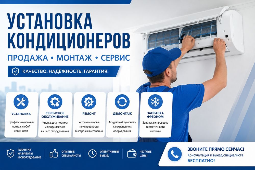 Установка кондиционеров