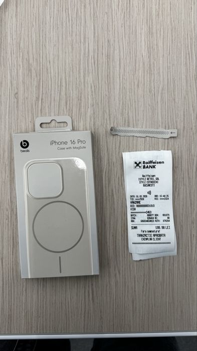 Husa Silicon Beats iPhone 16 Pro Magsafe - Culoare Stone