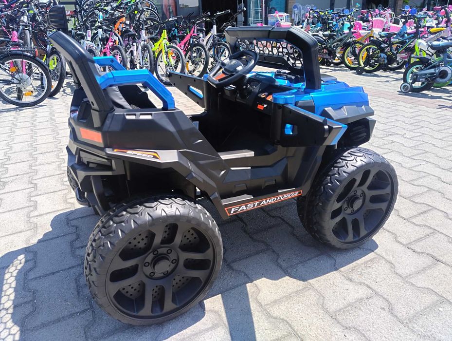 F1 Двуместен акумулаторен джип DUST син