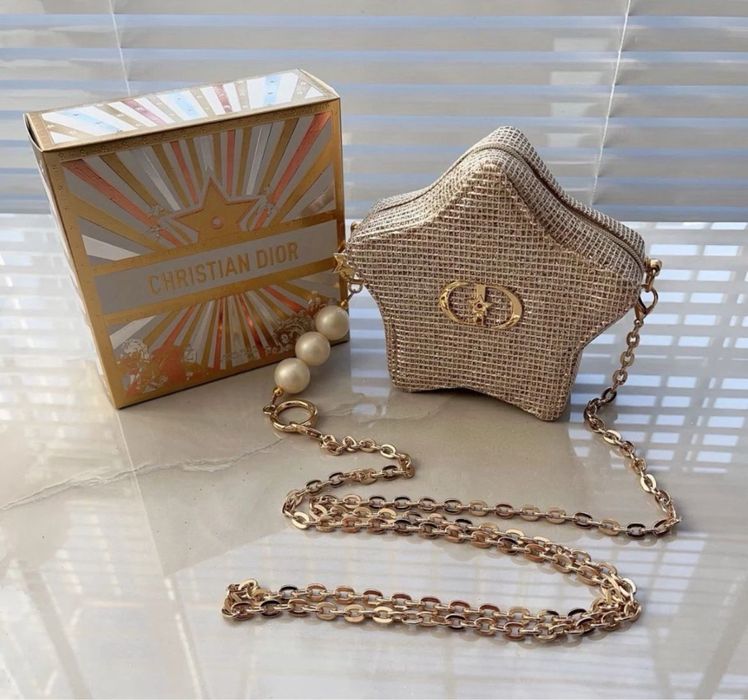 Две златни чанти Dior