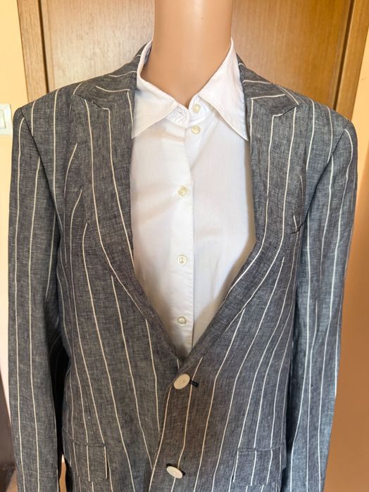 Мъжко  ленено ленено сако British Indigo, размер L/XL