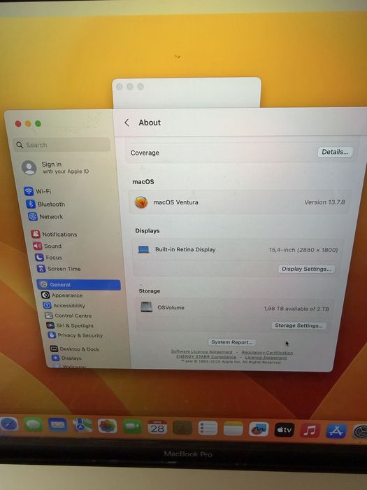 Macbook Pro 2017, 15”