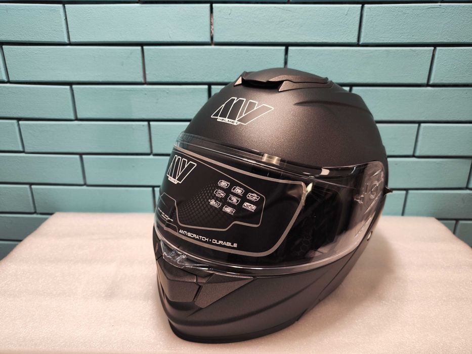 MY 935 модулна каска, ECE 22.06, двойно стъкло, титаниева XL/M/S N4