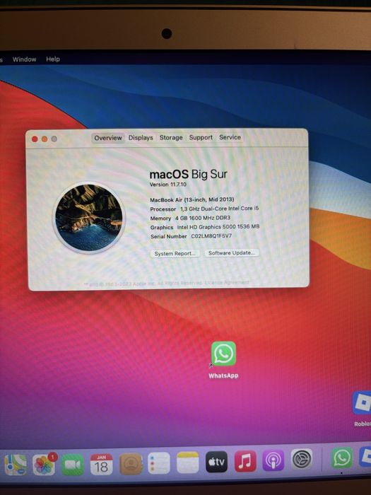 Macbook 13” mid 2013