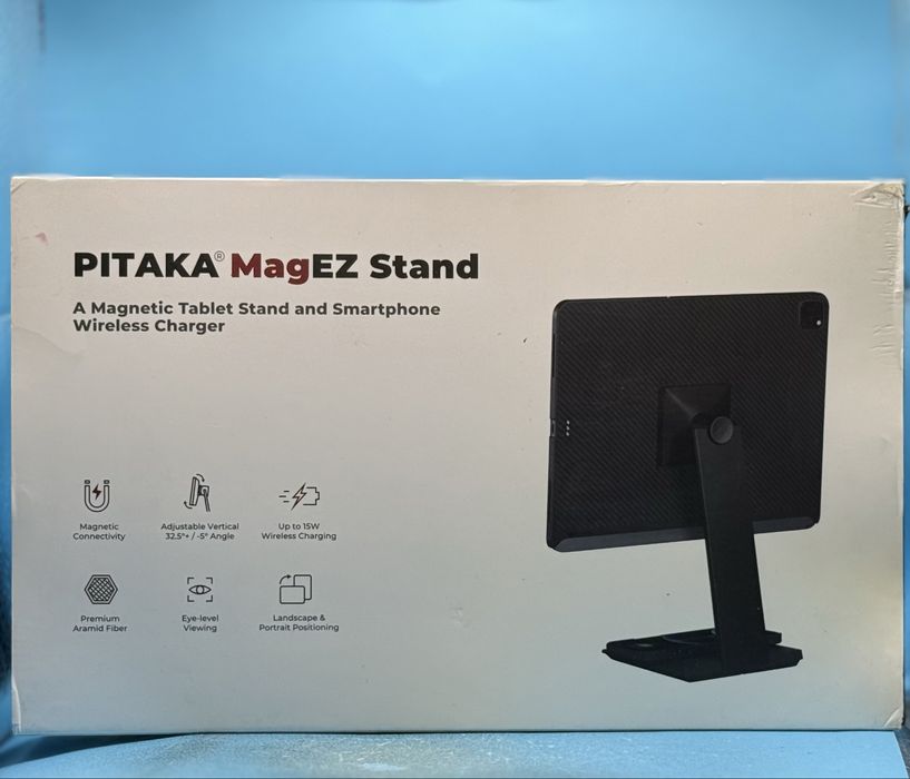 НОВО! PITAKA MagEZ Stand, магнитна стойка за таблет и безжично зарядно