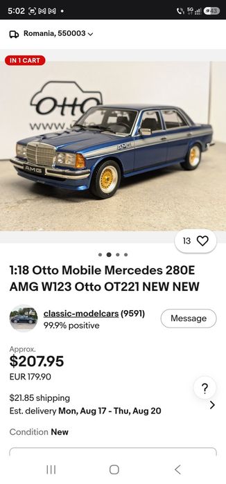 Machete rare de colectie OTTO 1:18