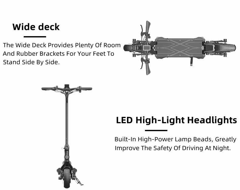 Електрическа тротинетка скутер 72V 2*1500W с два мотора
