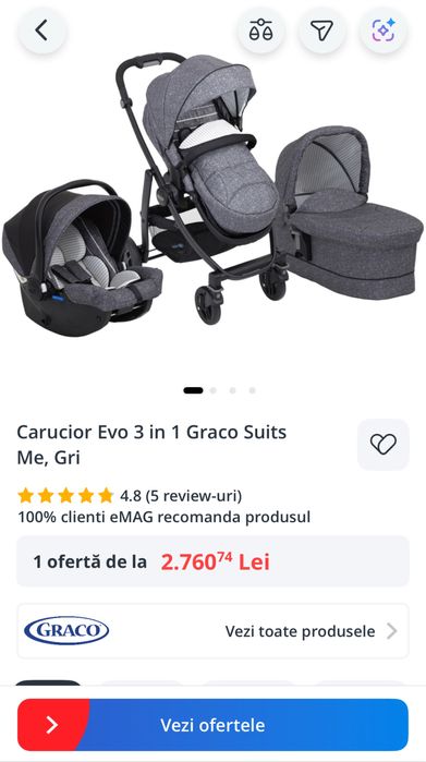 Carucior 3 in 1 Graco