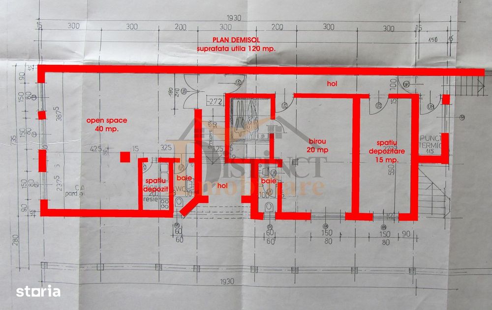 Imobil versatil, 520 mp utili, pretabil clinica, zona Garii-Centru