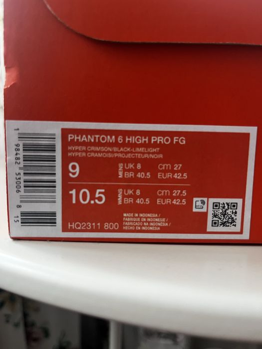 Nike Phantom 6 Pro High No:42.5