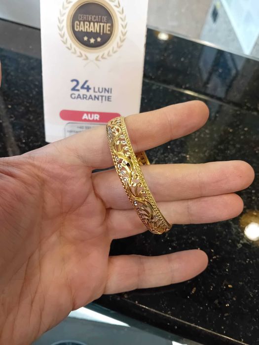 Bratara fixa aur 21k 14.64g 6.5cm diametru (Iulius Mall)(B-704.2) Doar cu ridicare personala din agentie