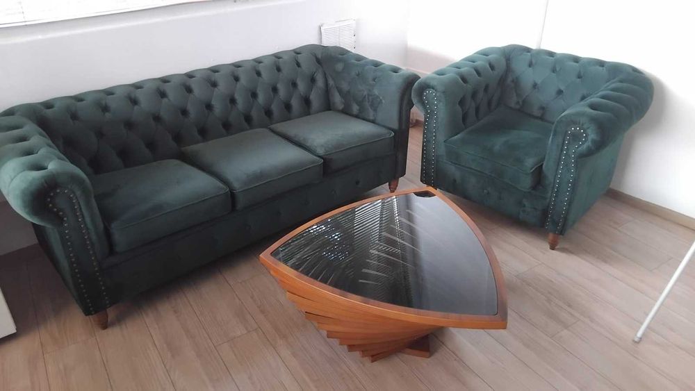 Диван  с канапе  ЗЕЛЕНИ