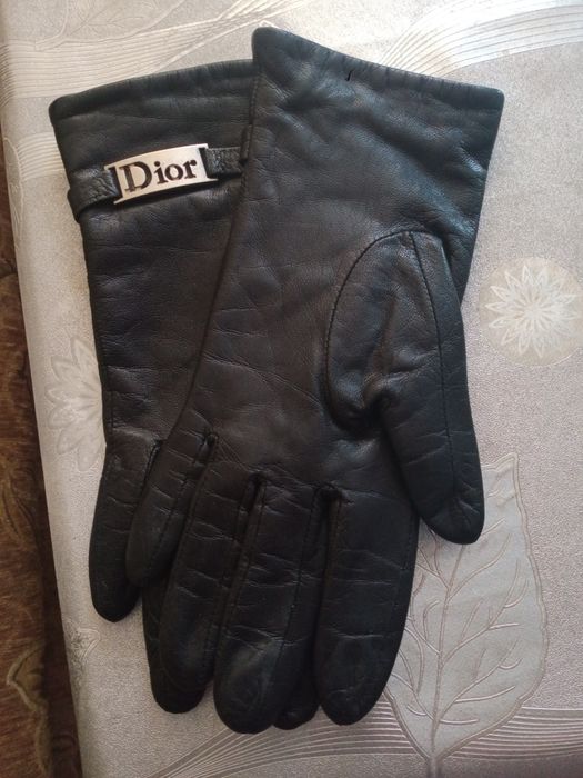 Перчатки женские кожаные