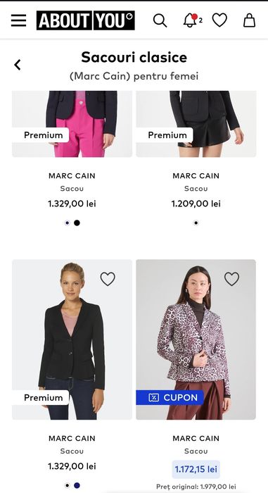 Jacheta/Sacou dama Marc cain, mas M