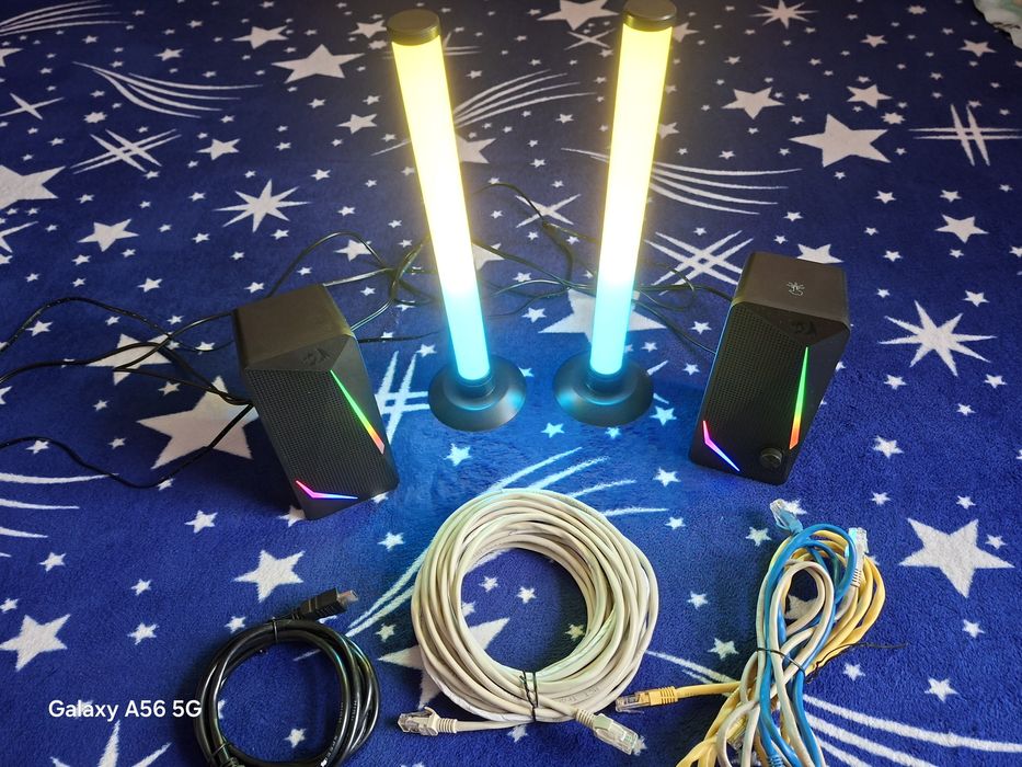 Boxe Redragon Waltz + 2 Lumini RGB + HDMI + 4 Cabluri ethernet