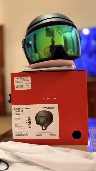 Ски каска ATOMIC revent GT AMID visir HD