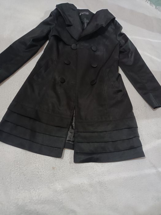 Плаш-тренч чёрный