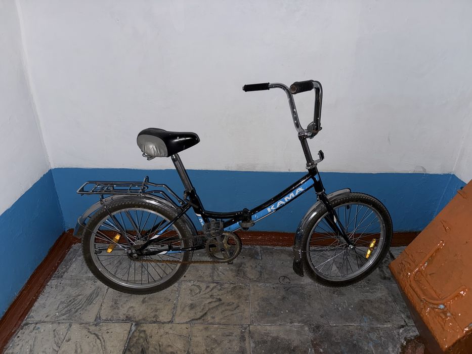 Черно-синий Велосипед кама