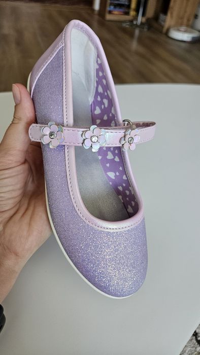 Balerini mov cu sclipici Graceland 30