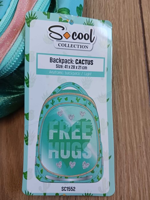 Нова ученическа анатомична раница S. Cool Light - Free Hugs