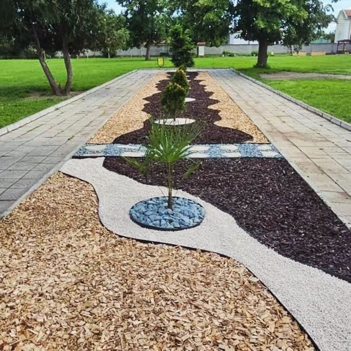 Дървесен мулч за декор и площадки