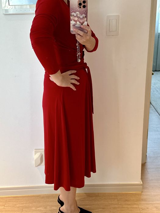 Платье красное миди michael kors, размер 46