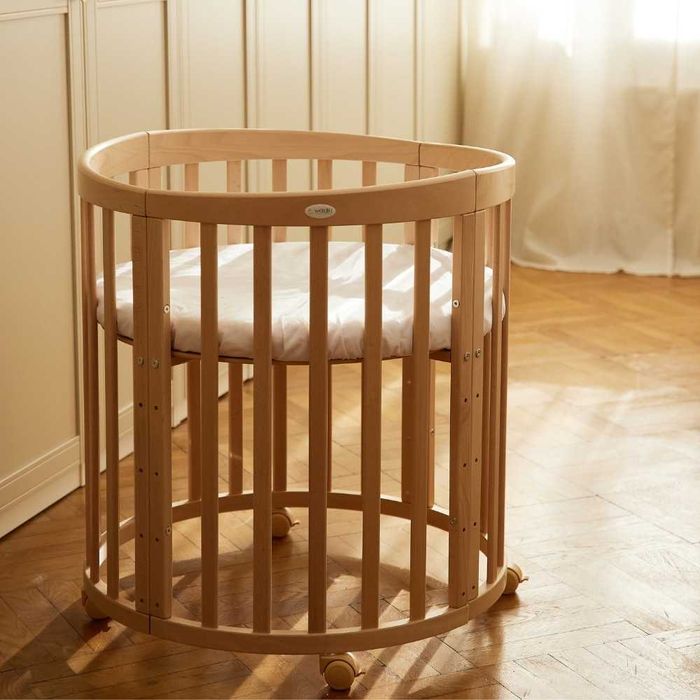 Бебешка кошара 7в1 | Овално детско легло | 5 цвята | Налични на склад