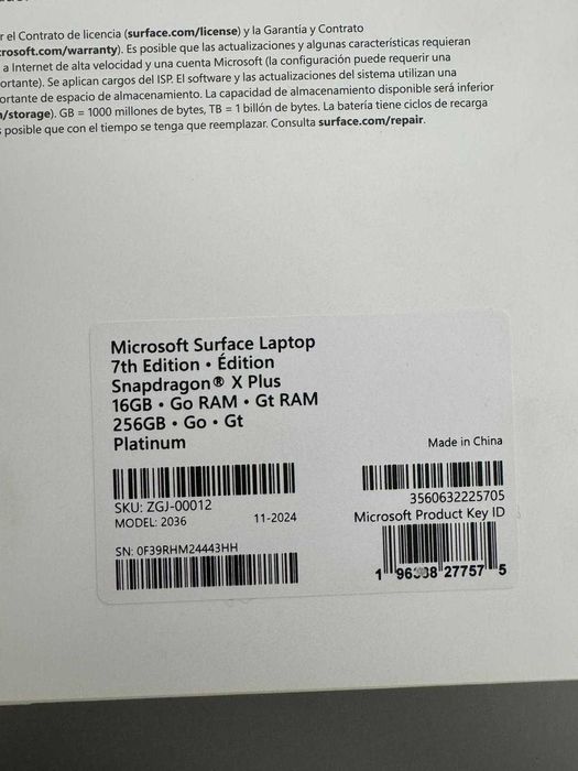 Microsoft Surface 7th Edition Snapdragon X Plus