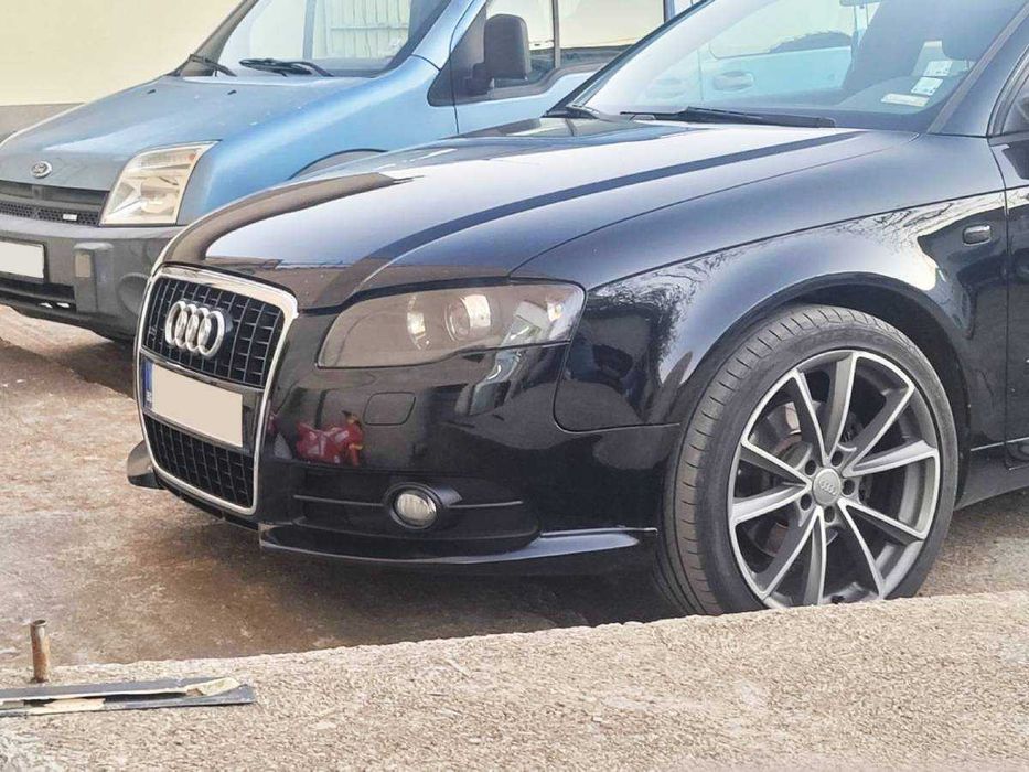 Сплитери (тунинг добавки) за предна броня Audi A4 B7 S line / S4