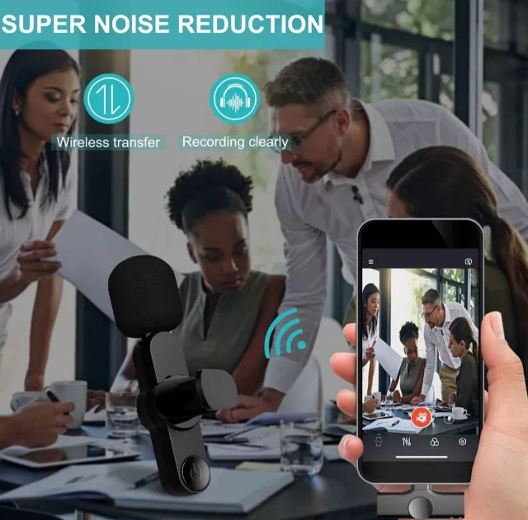 Скидка!!! Микрофон wi-fi петличный беспроводной для Iphone и Type-C: 480  000 сум - Студийное оборудование Ташкент на Olx