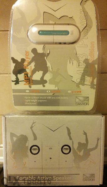 Продавам мини активни тонколонки с Мр3 плейър 256 Мв Canyon