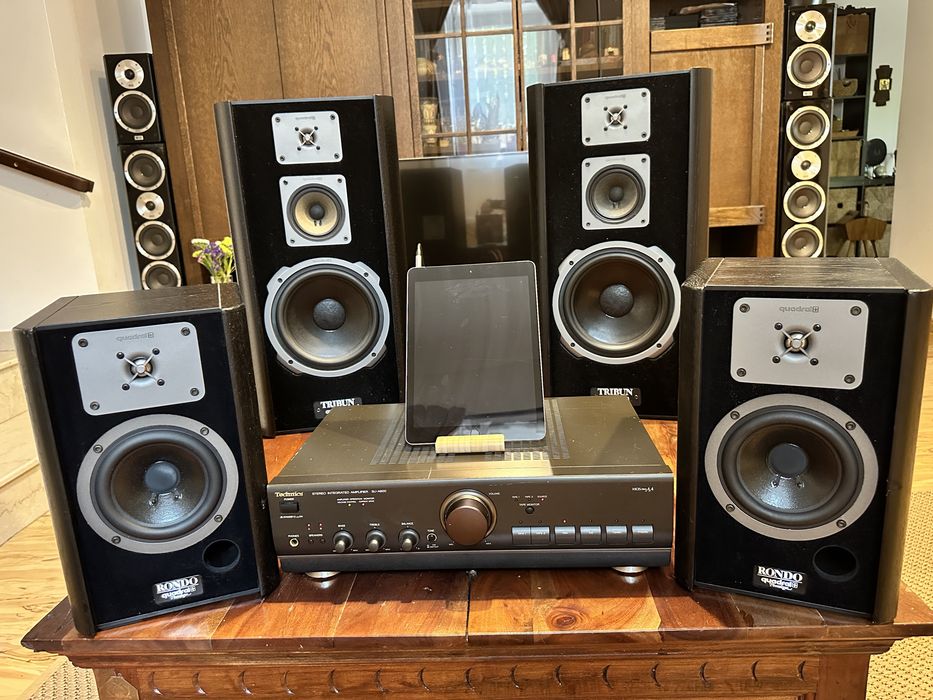 Sistem audio Quadral Tribun mkIV Phonologue + Quadral Rondo Phonologue + Technics SU-A600 MOS classAA