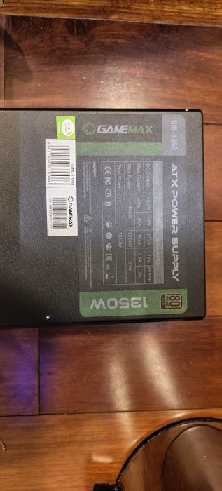 Захранване GameMax GM-1350 – 1350W, почти ново, в кутия!
