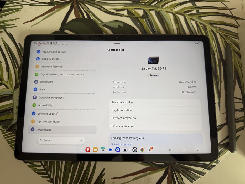 Samsung Galaxy Tab S9 FE 128GB/6GB RAM,S-Pen,Cutie