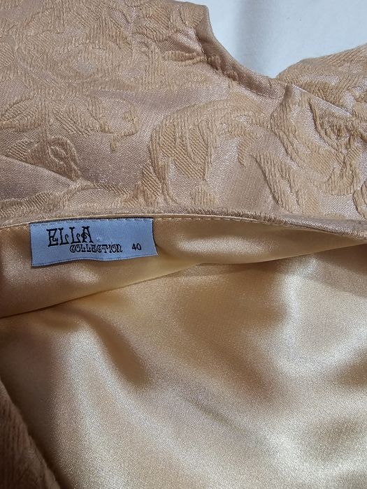 Rochie din jacard roz pudra