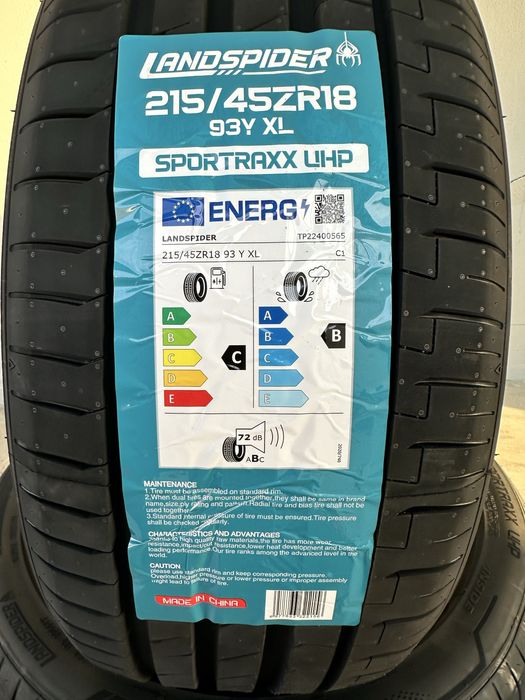 Нови летни гуми LANDSPIDER UHP 215/45R18 93Y XL БОРД 2154518