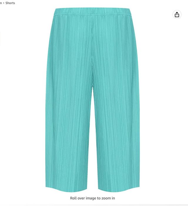 Pantaloni dama turcoaz, de vara, vâscoză, nou, S/M