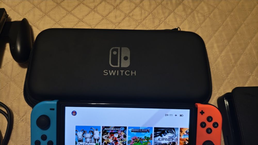 Nintendo Switch OLED с Picofly чип +128gb карта