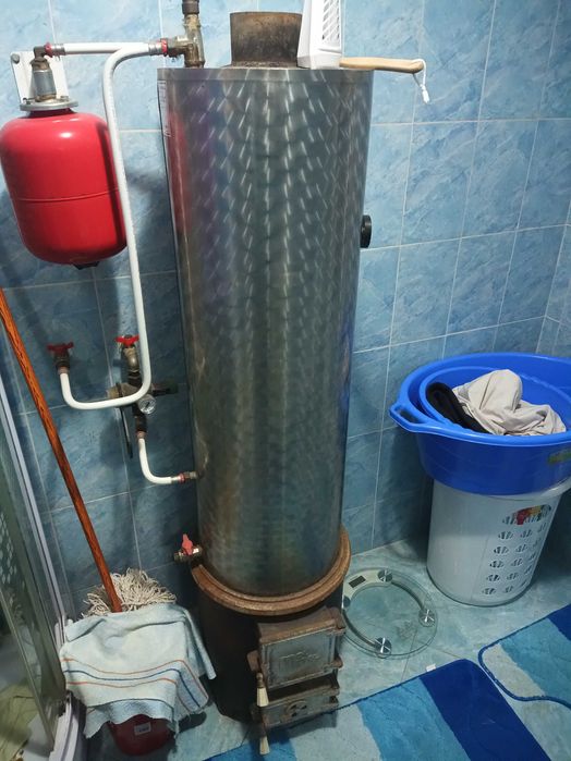 Boiler inox pe lemne