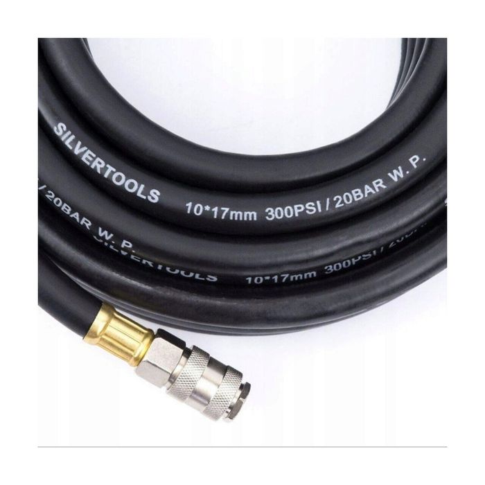 Furtun pneumatic cauciucat pentru compresor, aer comprimat, lungime 20